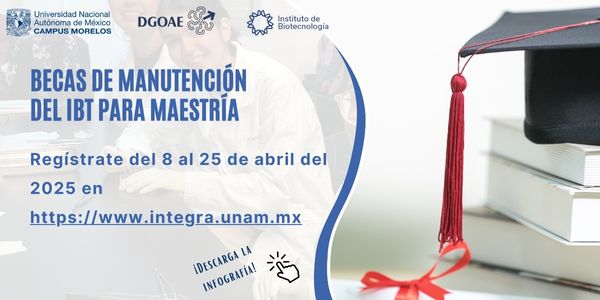 Becas de Manutención del IBt para Maestría